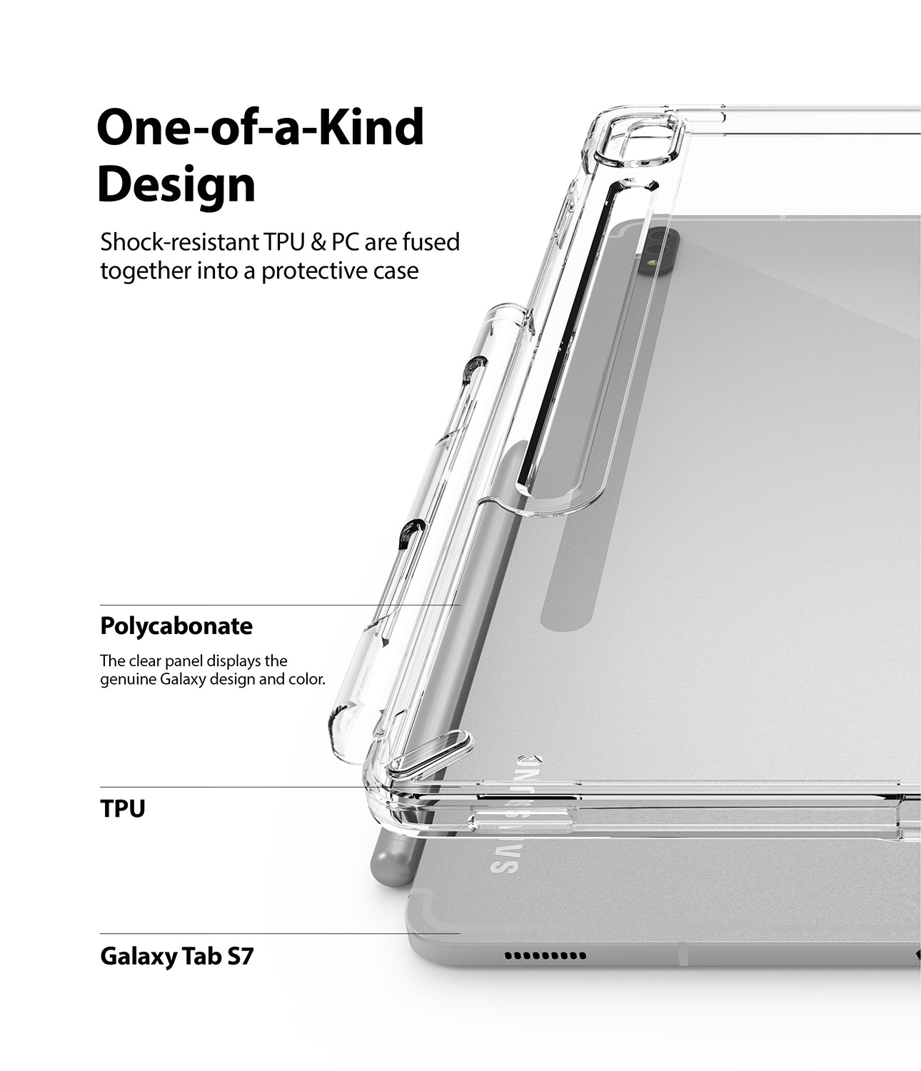 Funda Fusion Samsung Galaxy Tab S7 Clear