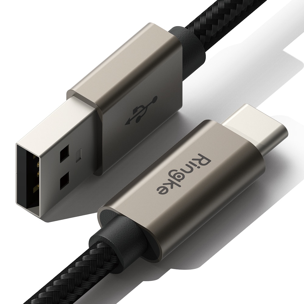 Fast Charging Basic Cable USB-A -> USB-C 1m, negro