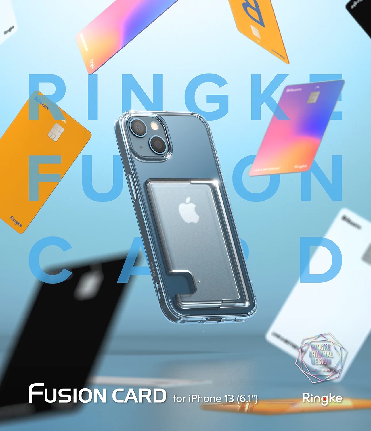 Funda Fusion Card iPhone 13 transparente
