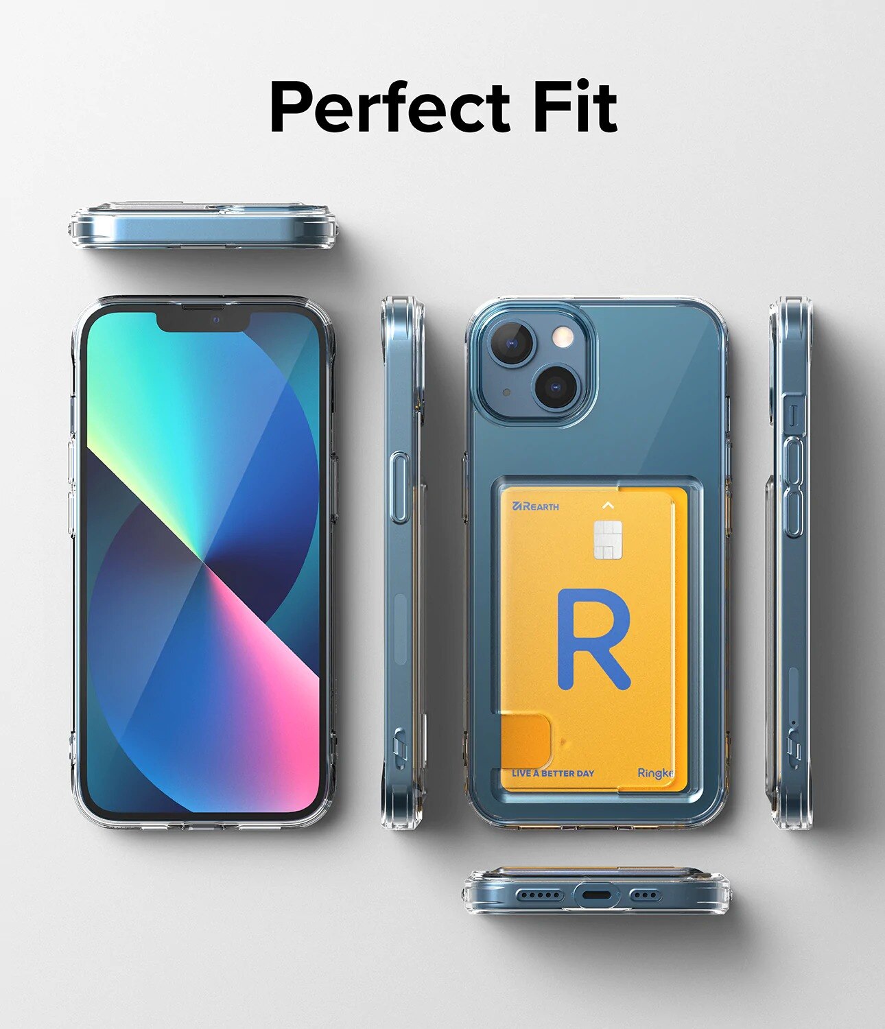 Funda Fusion Card iPhone 13 transparente