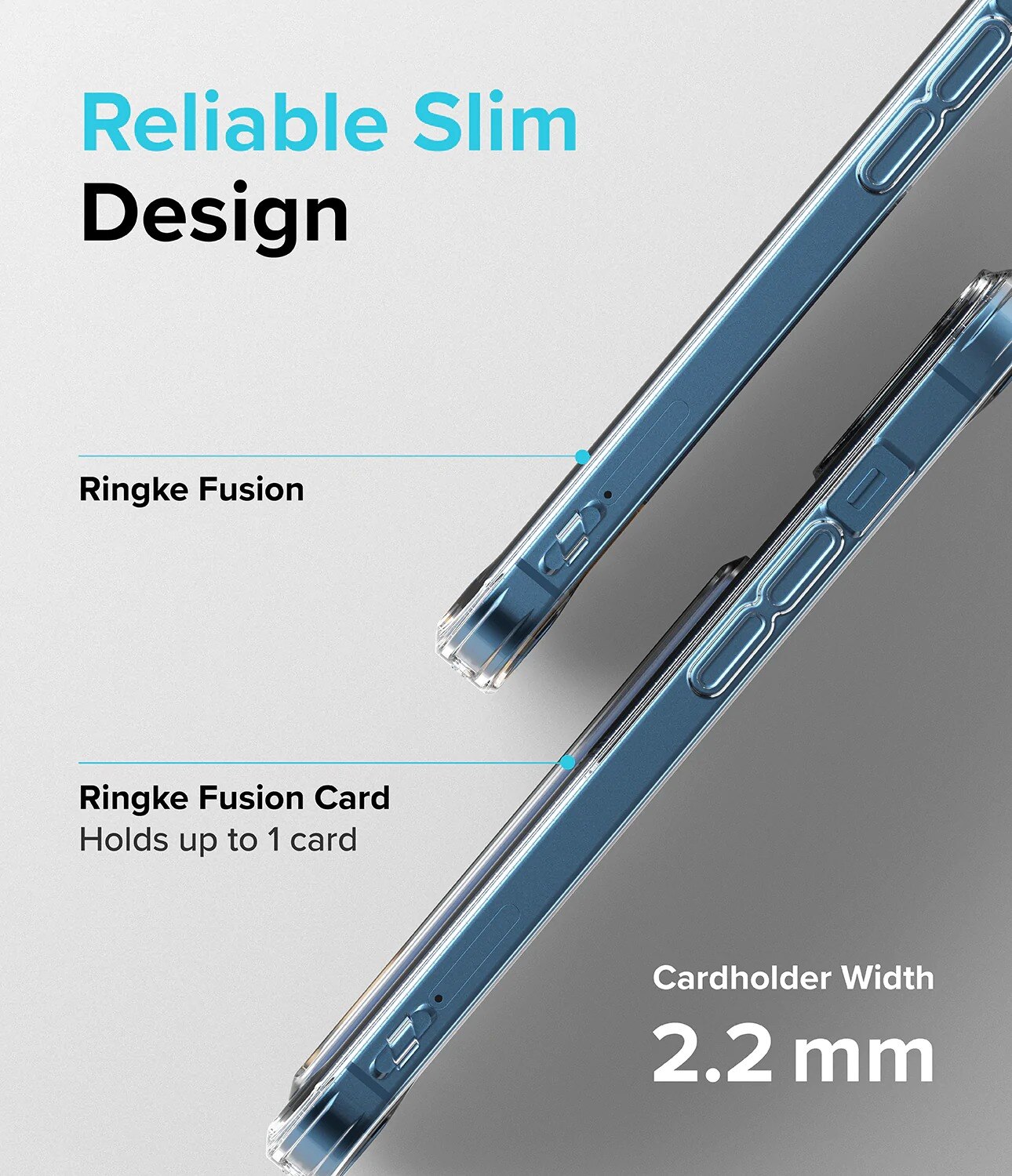 Funda Fusion Card iPhone 13 transparente