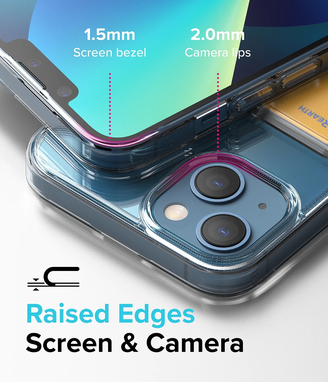 Funda Fusion Card iPhone 13 transparente
