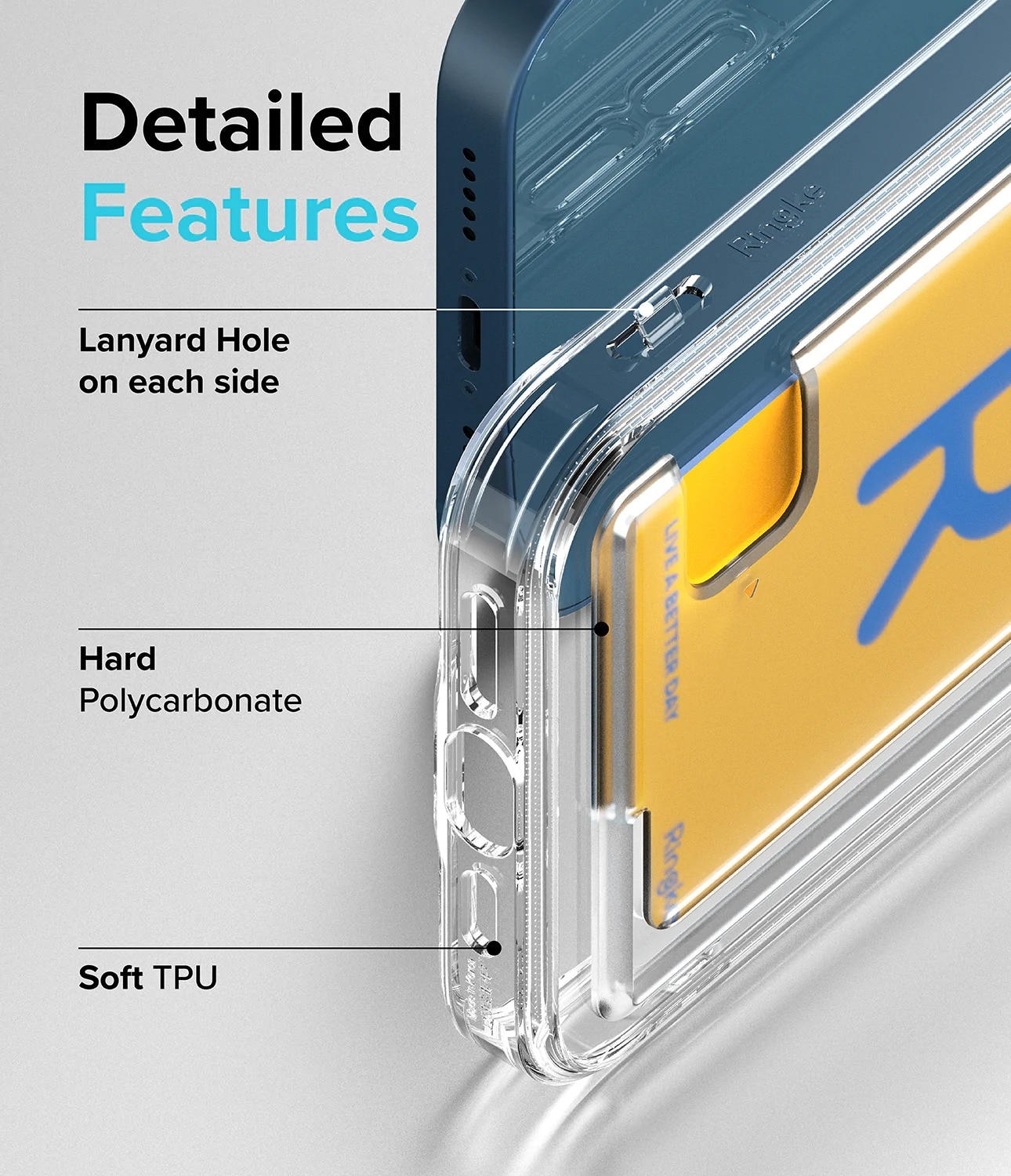Funda Fusion Card iPhone 13 transparente