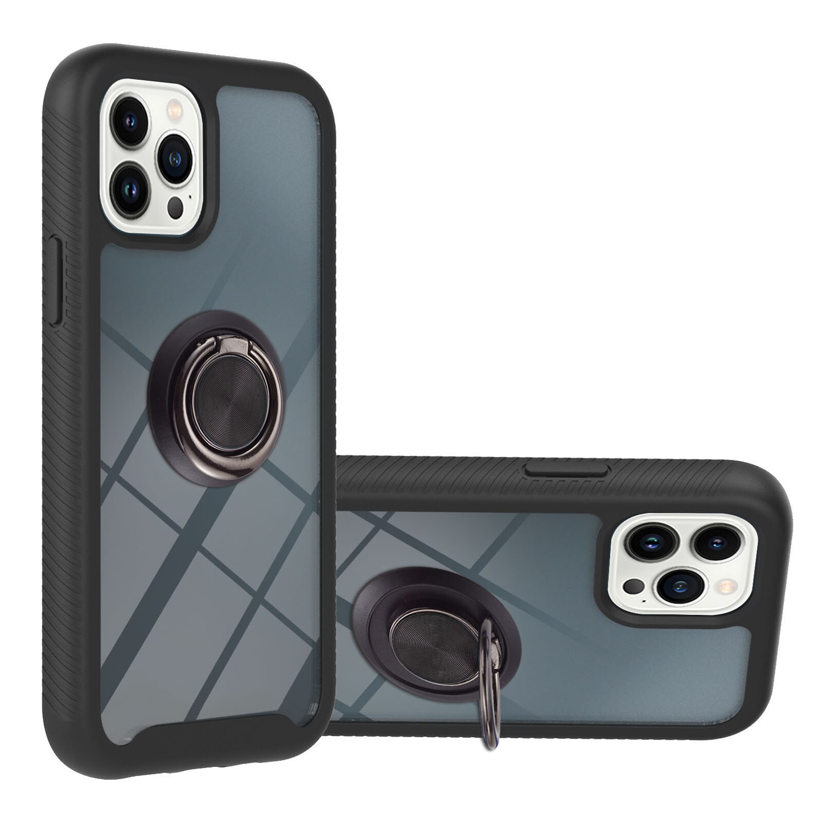 Funda Full Cover Ring iPhone 13 Pro Max negro