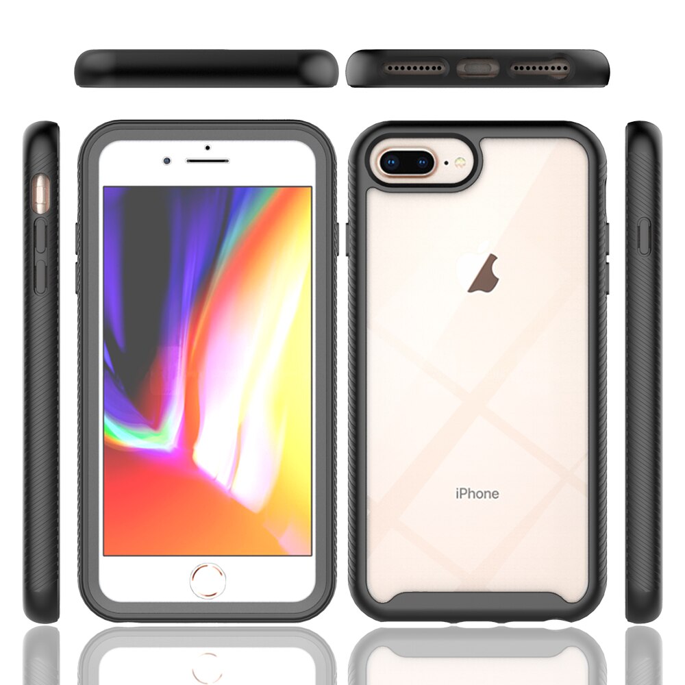 Funda Full Protection iPhone 6 Plus/6S Plus/iPhone 7 Plus/iPhone 8 Plus Negro