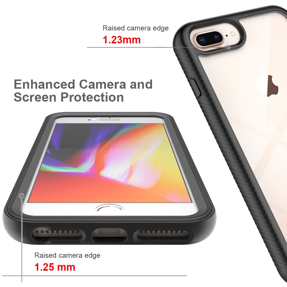 Funda Full Protection iPhone 6 Plus/6S Plus/iPhone 7 Plus/iPhone 8 Plus Negro