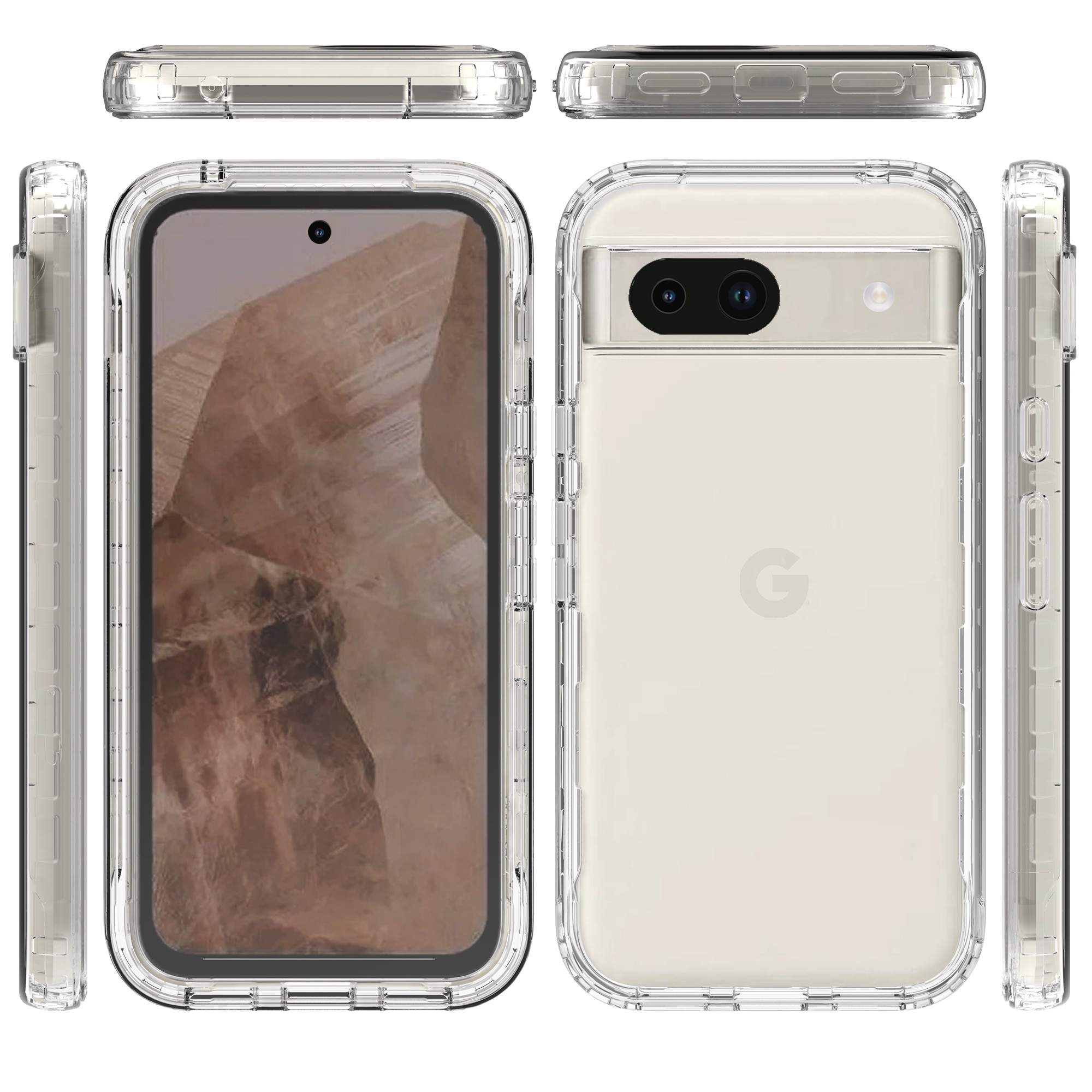 Funda Full Protection Google Pixel 8a Transparente