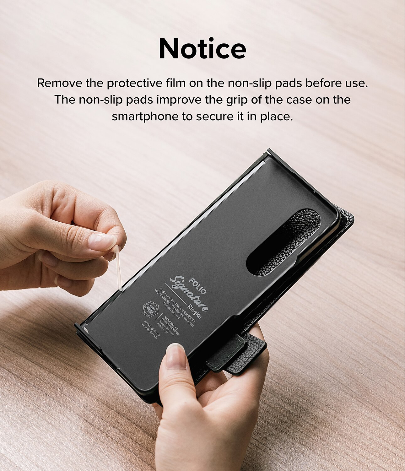 Folio Signature EZ Strap Plus Samsung Galaxy Z Fold 4 Black