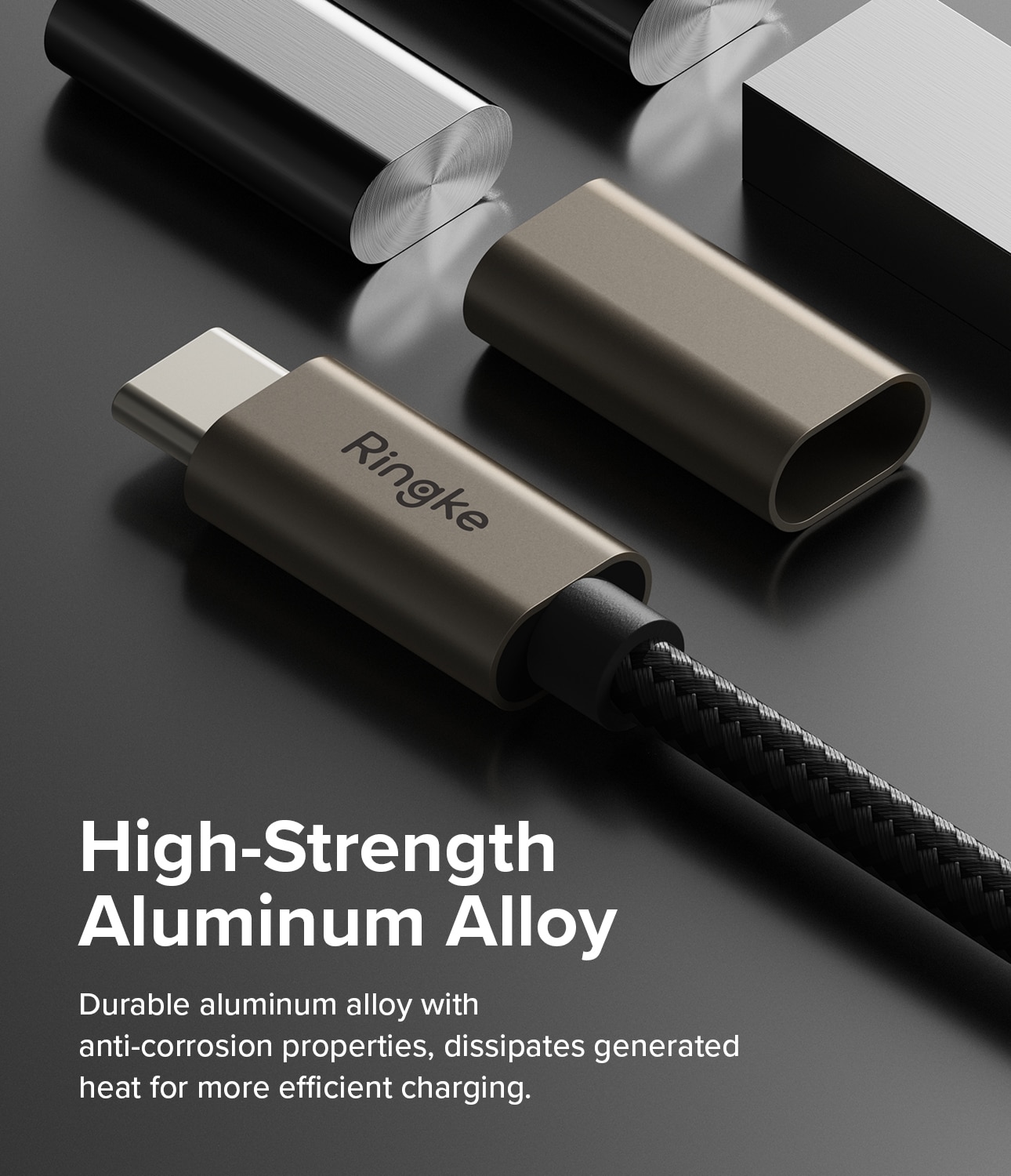 Fast Charging Basic Cable USB-A -> USB-C 1m, negro