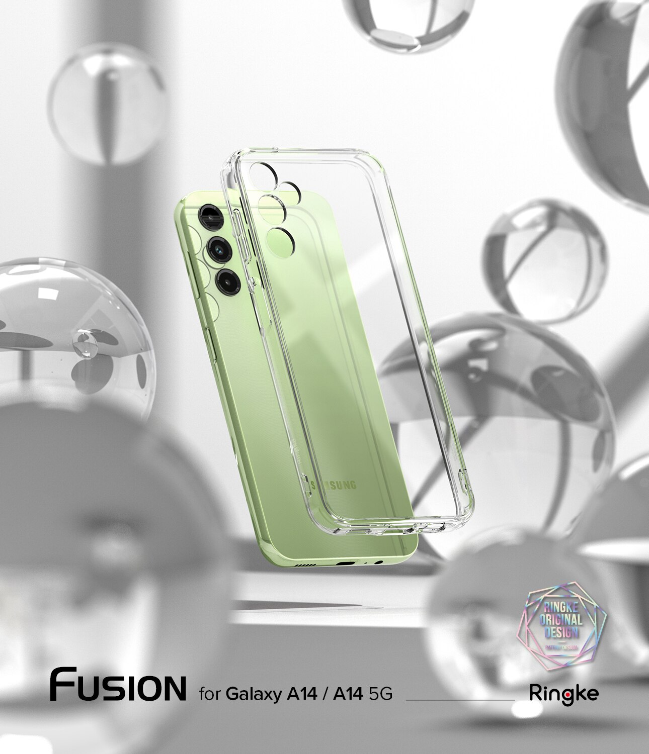 Funda Fusion Samsung Galaxy A14 Transparente