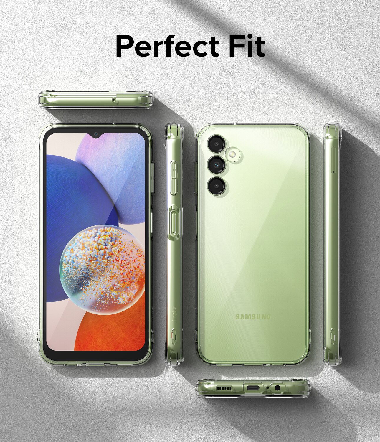 Funda Fusion Samsung Galaxy A14 Transparente
