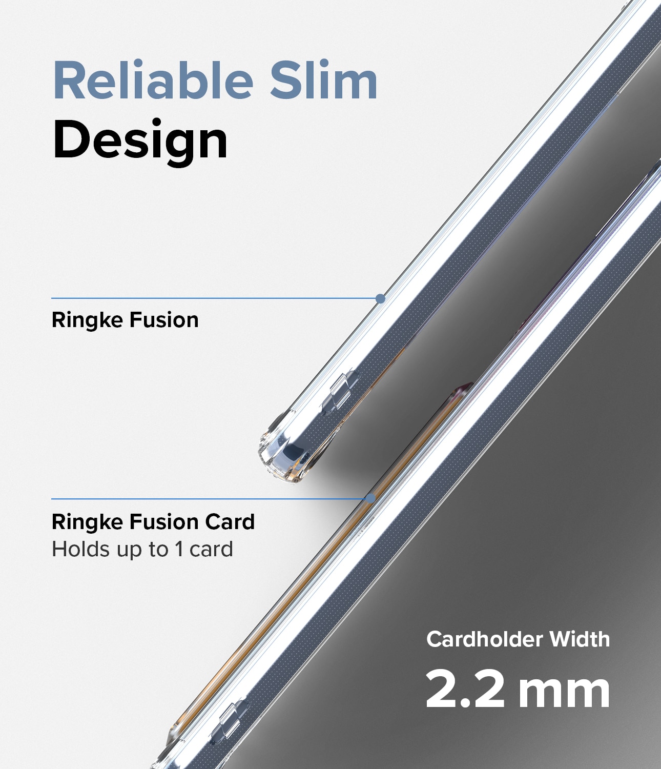 Funda Fusion Card Samsung Galaxy A53 Transparente