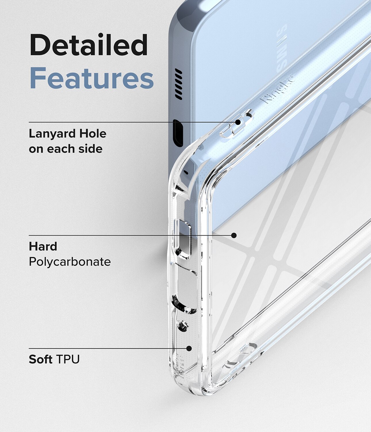 Funda Fusion Samsung Galaxy A53 Transparente