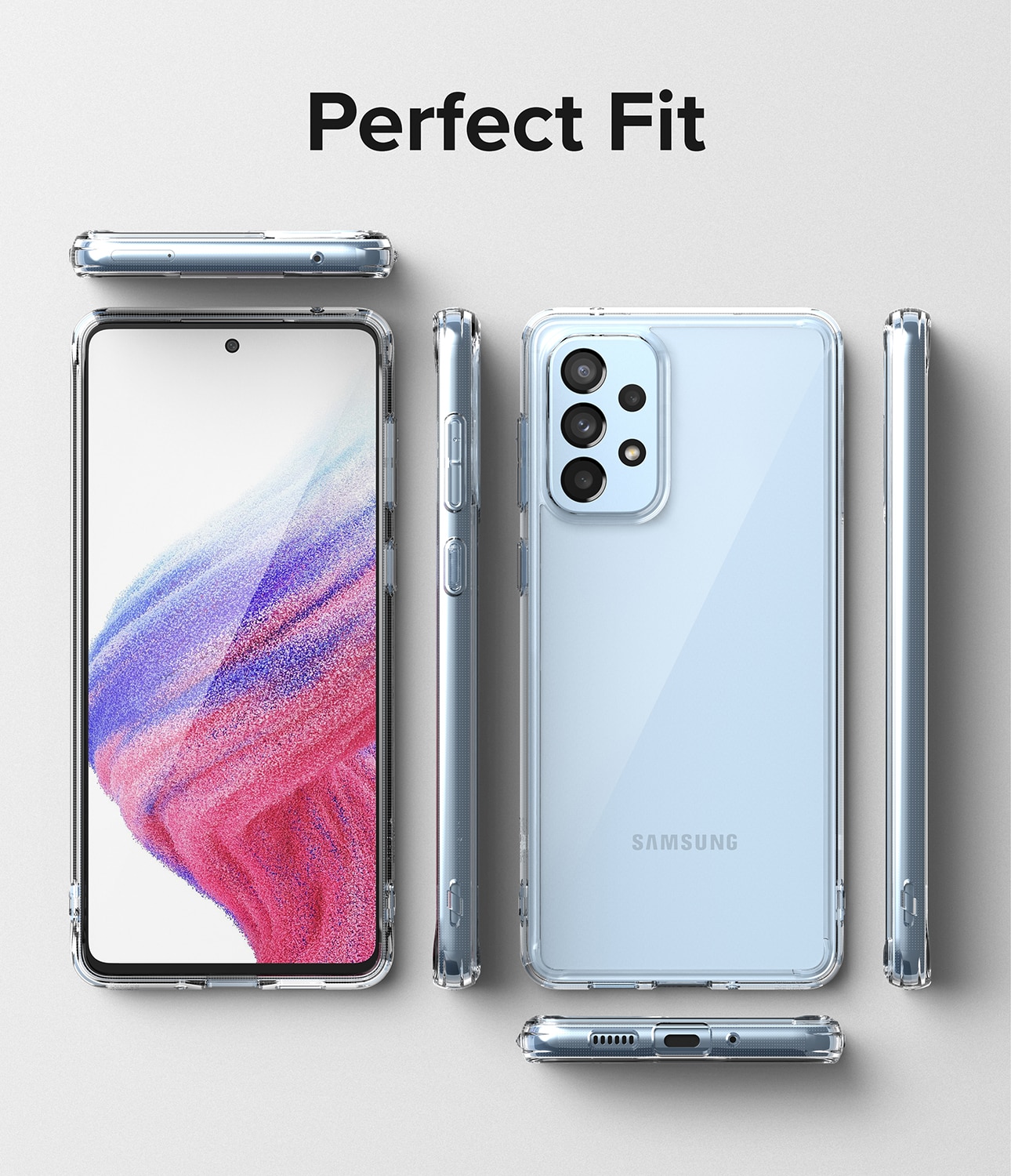 Funda Fusion Samsung Galaxy A53 Transparente