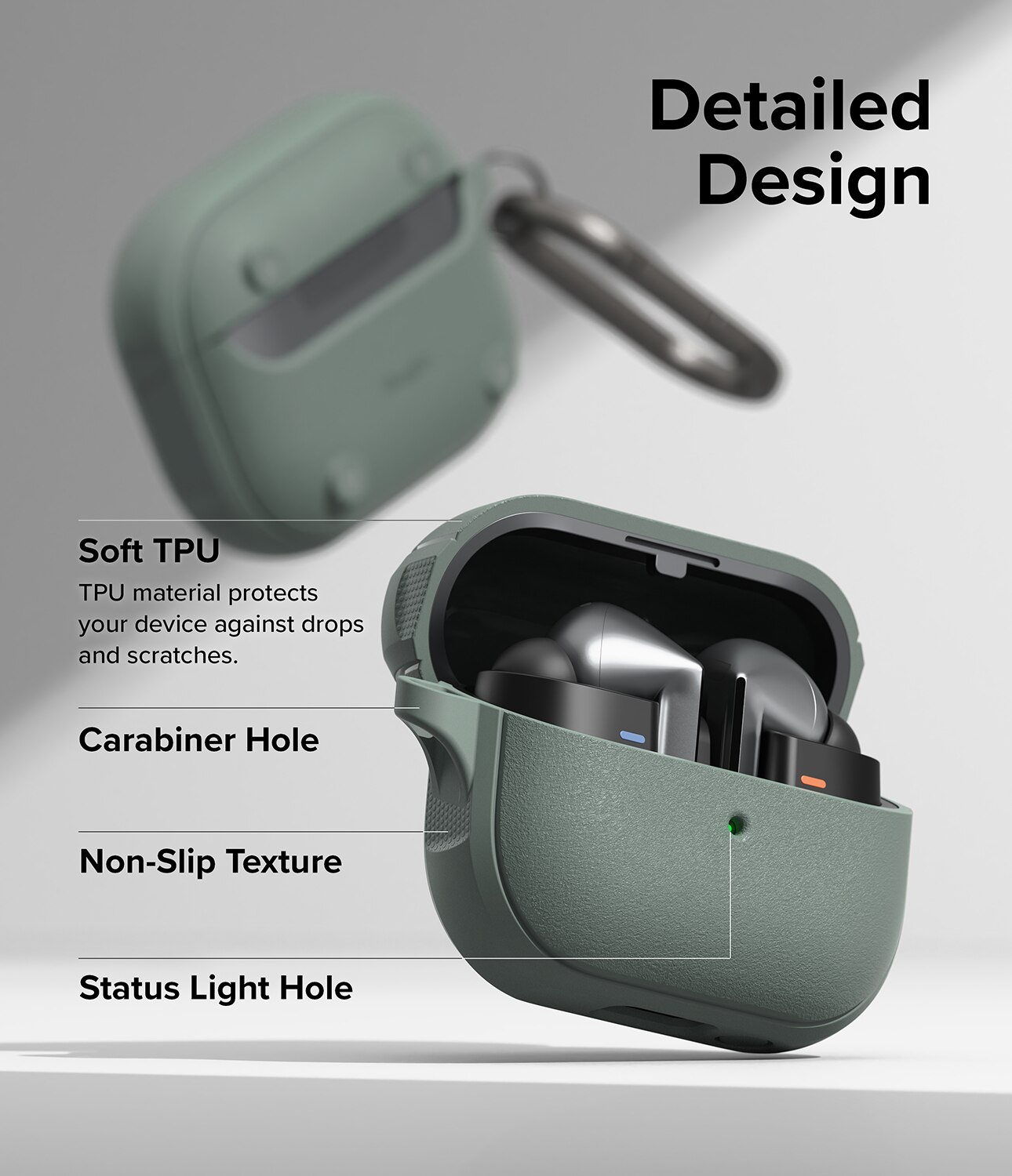 Funda Onyx Magnetic Samsung Galaxy Buds 3 Pro Sage Green