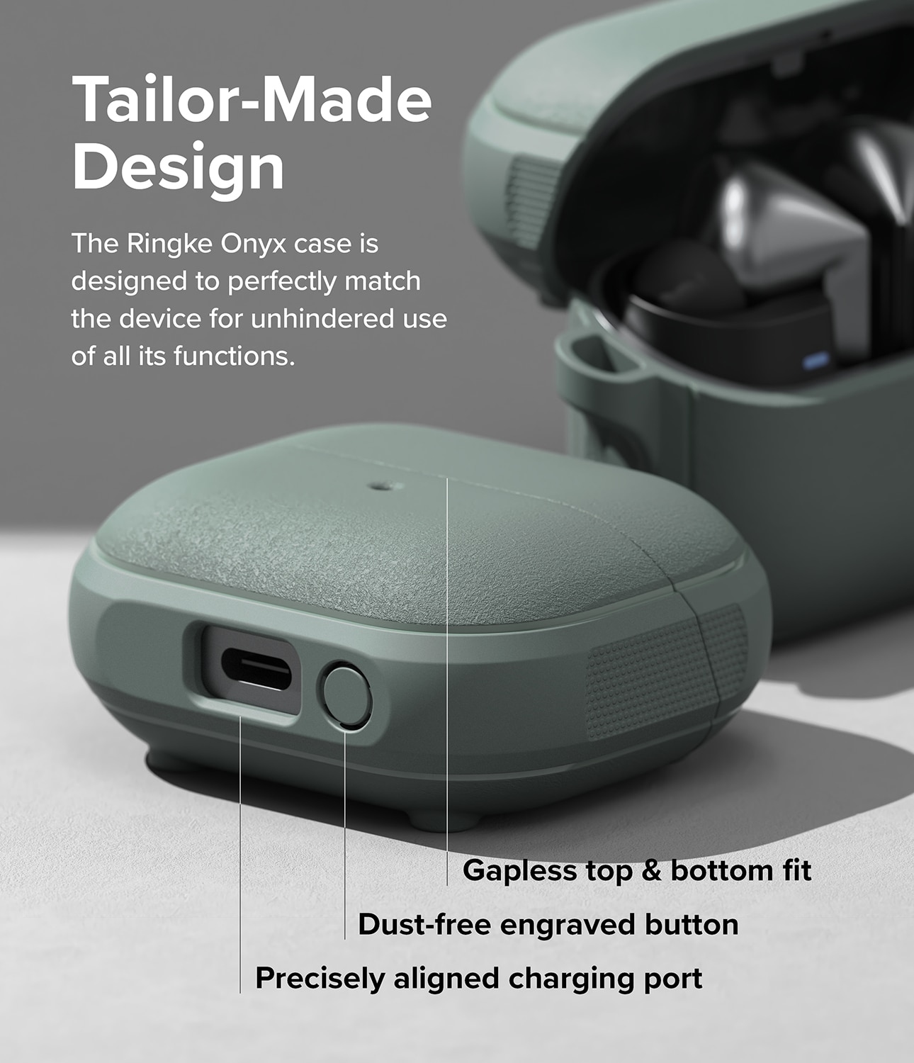 Funda Onyx Magnetic Samsung Galaxy Buds 3 Pro Sage Green