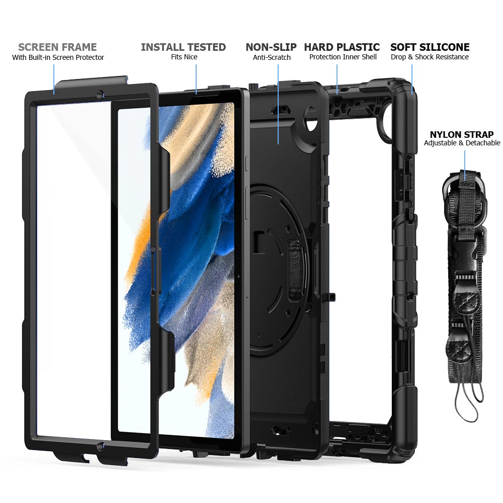 Funda GEN Rainproof Rugged Samsung Galaxy Tab A8 Black