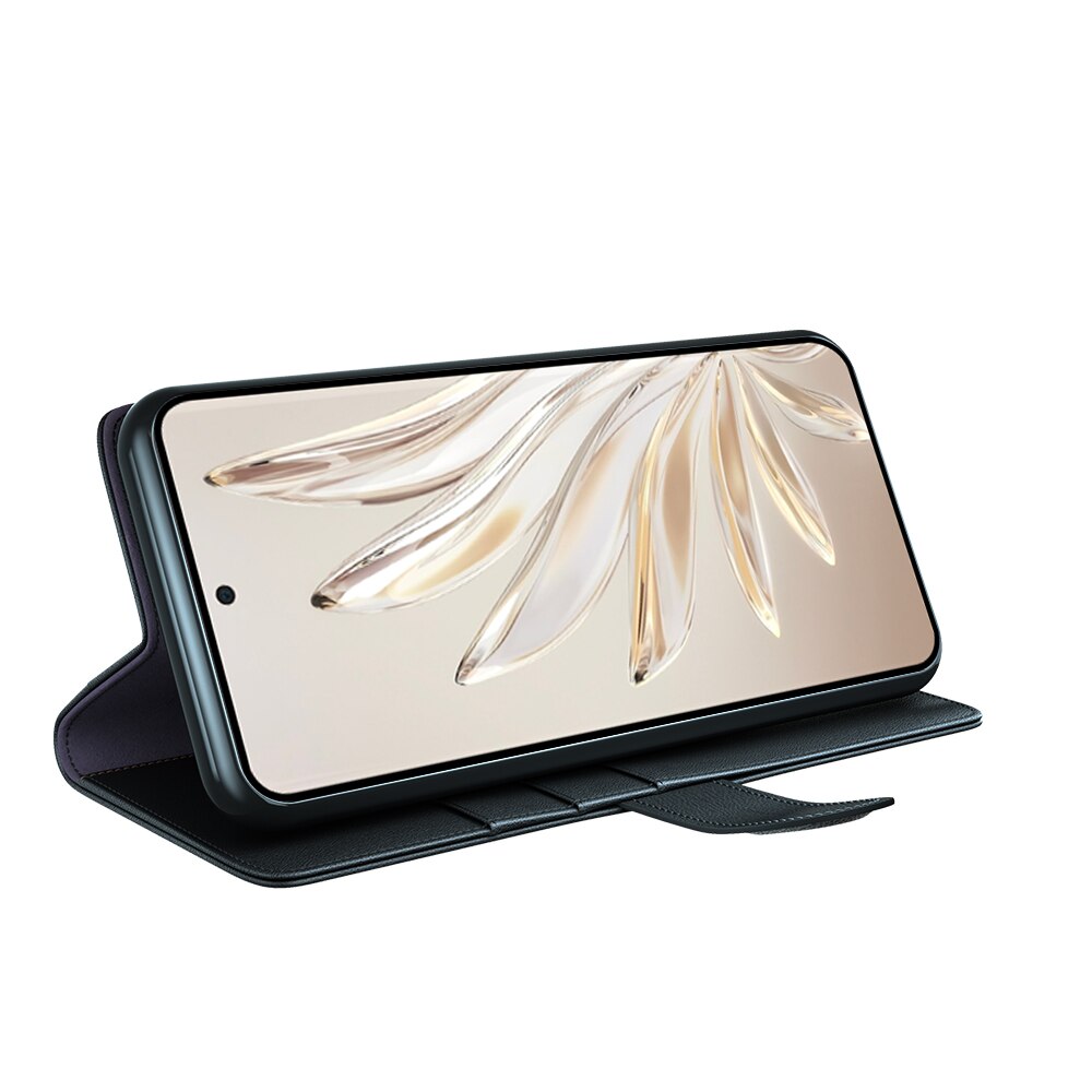 Funda de cuero genuino  Honor 70, Negro