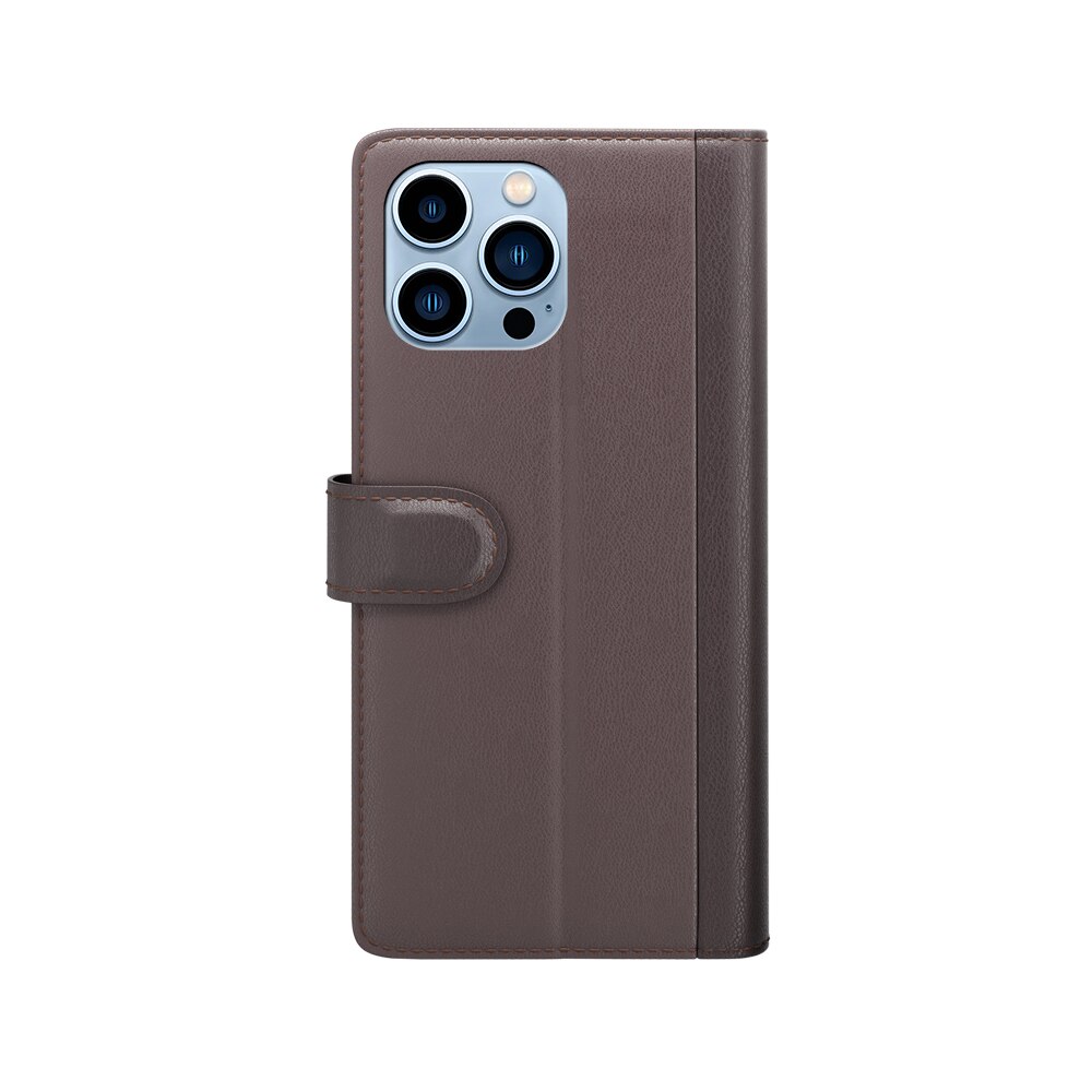 Funda de cuero genuino iPhone 14 Pro Max, Marrón