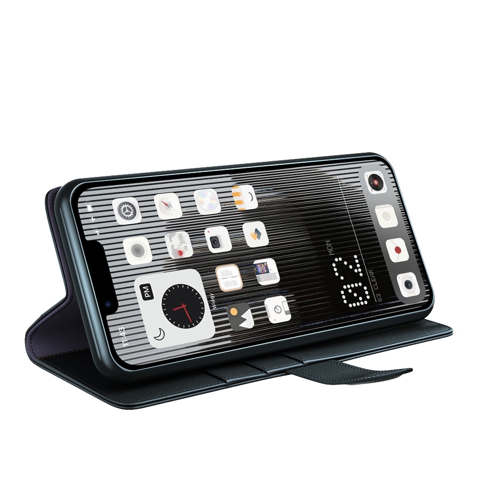 Funda de cuero genuino Nothing Phone 1, Negro