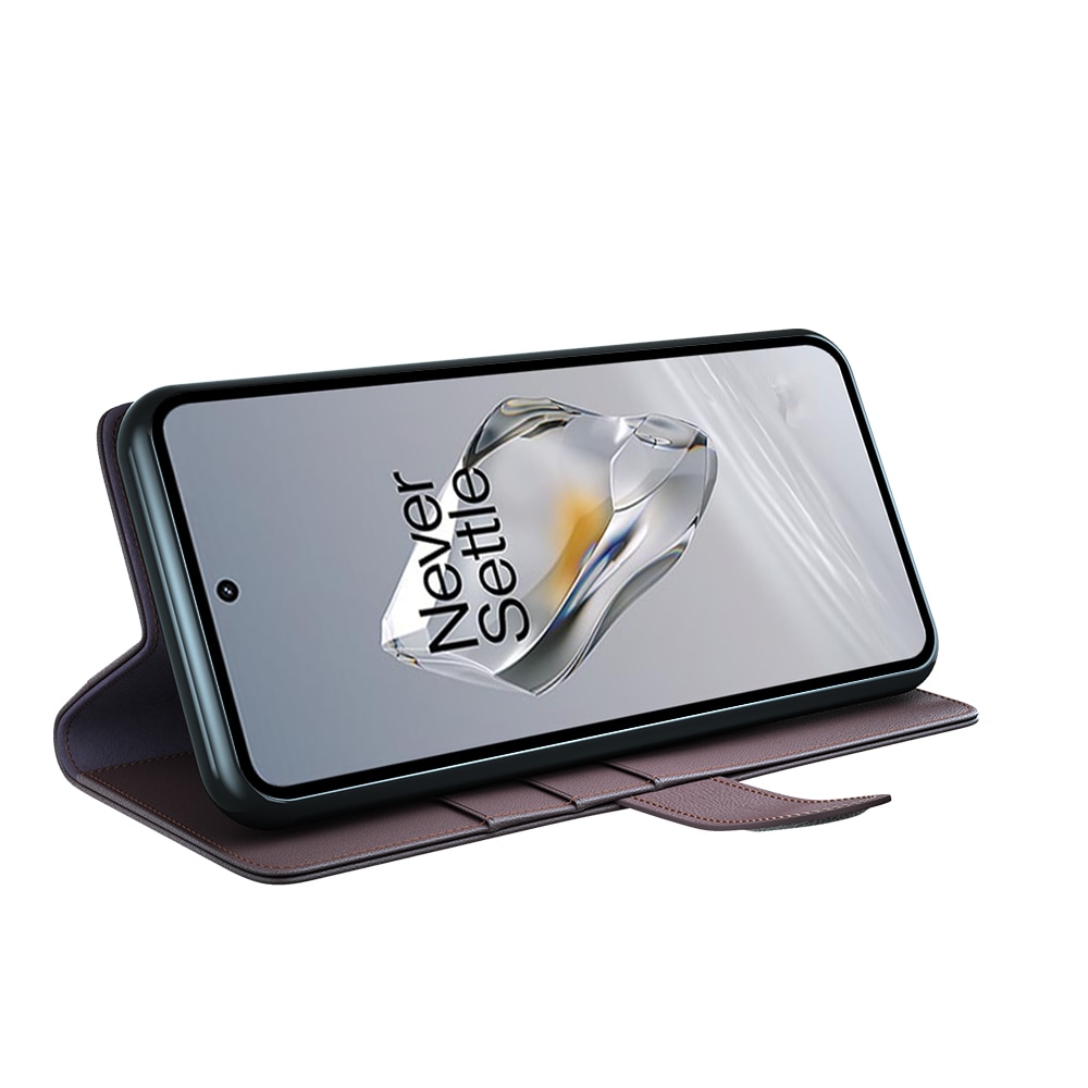 Funda de cuero genuino  OnePlus 12, Marrón