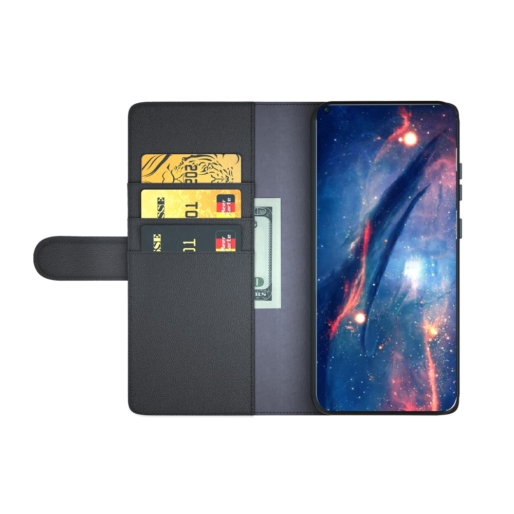 Funda de cuero genuino  OnePlus 10 Pro, Negro