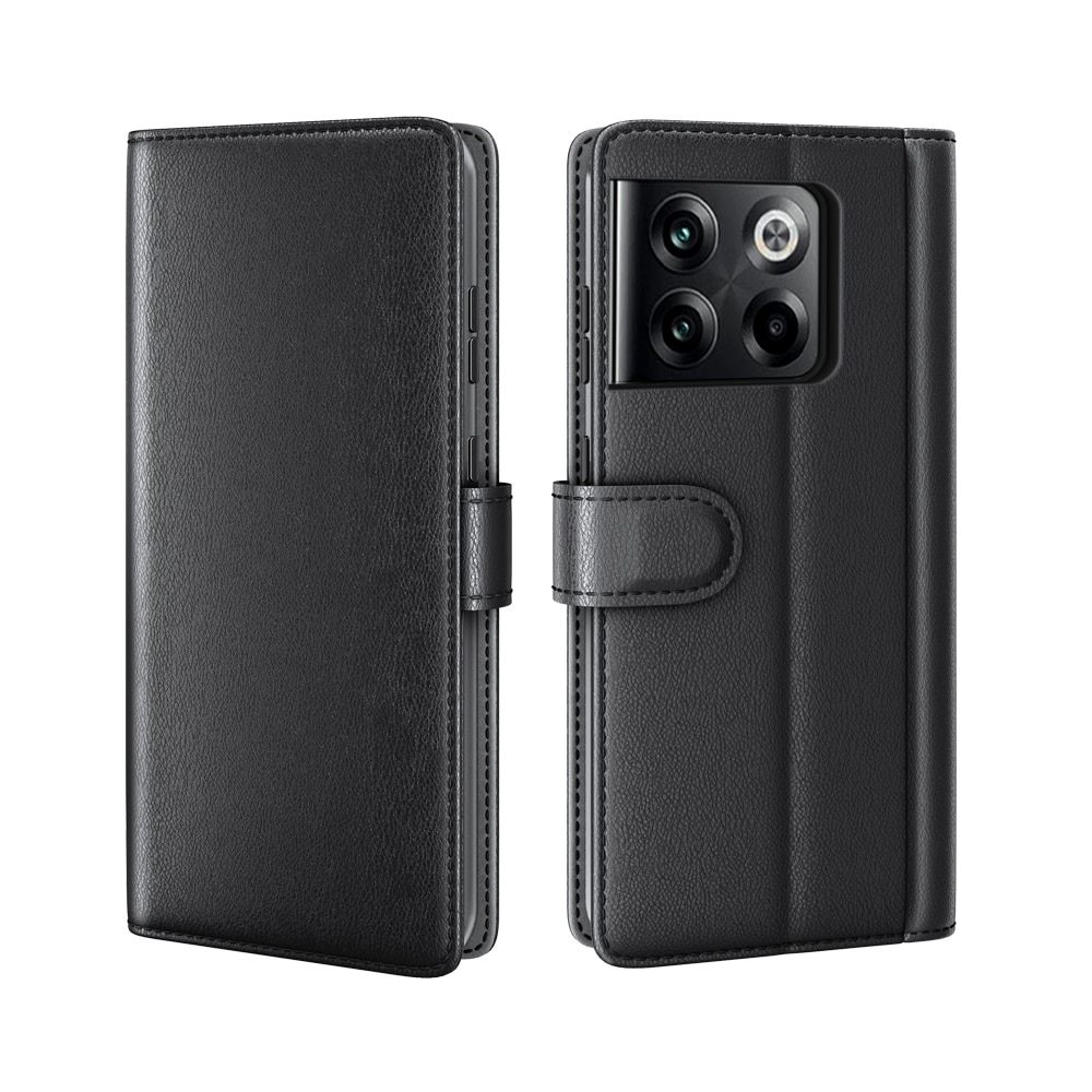 Funda de cuero genuino  OnePlus 10T, Negro