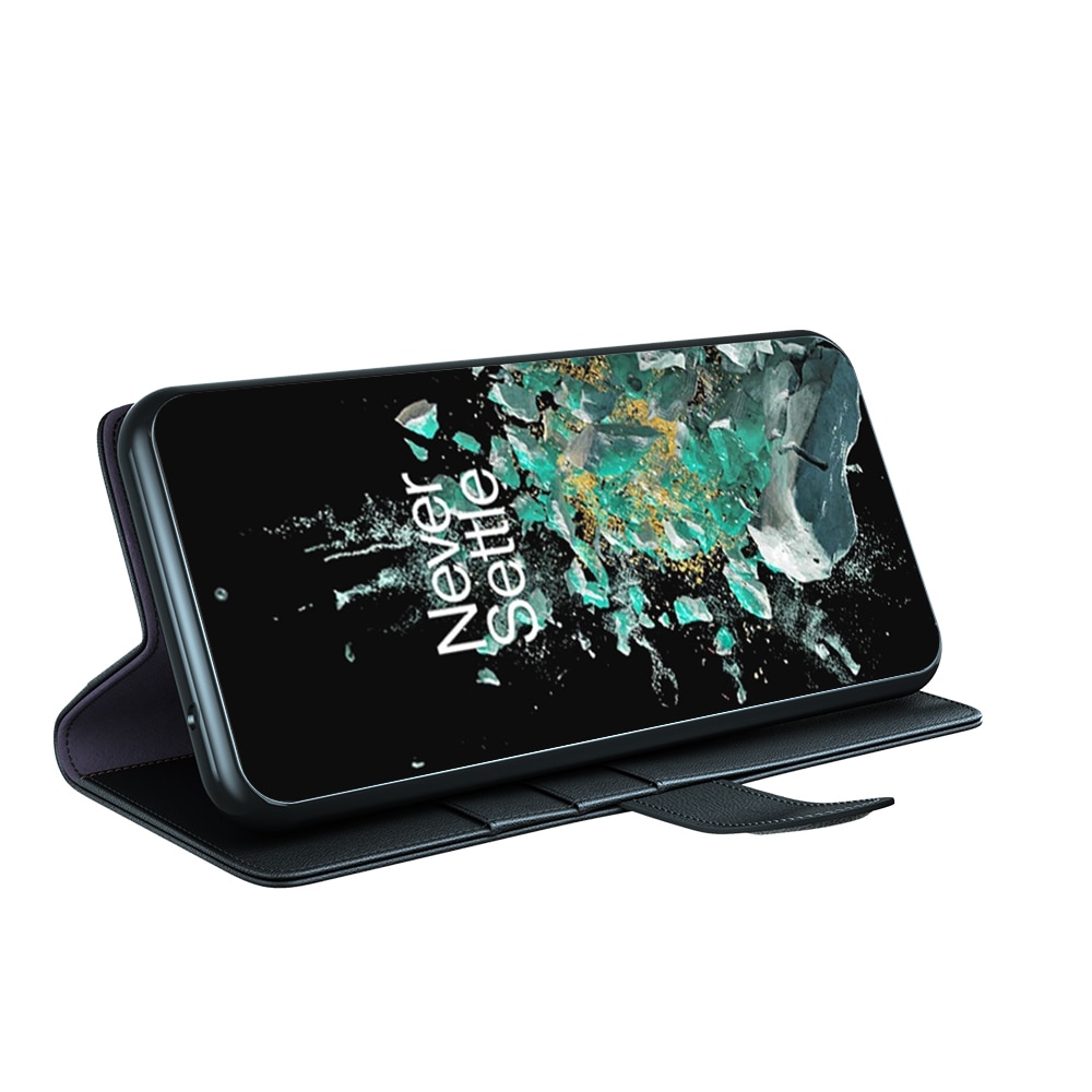 Funda de cuero genuino  OnePlus 10T, Negro