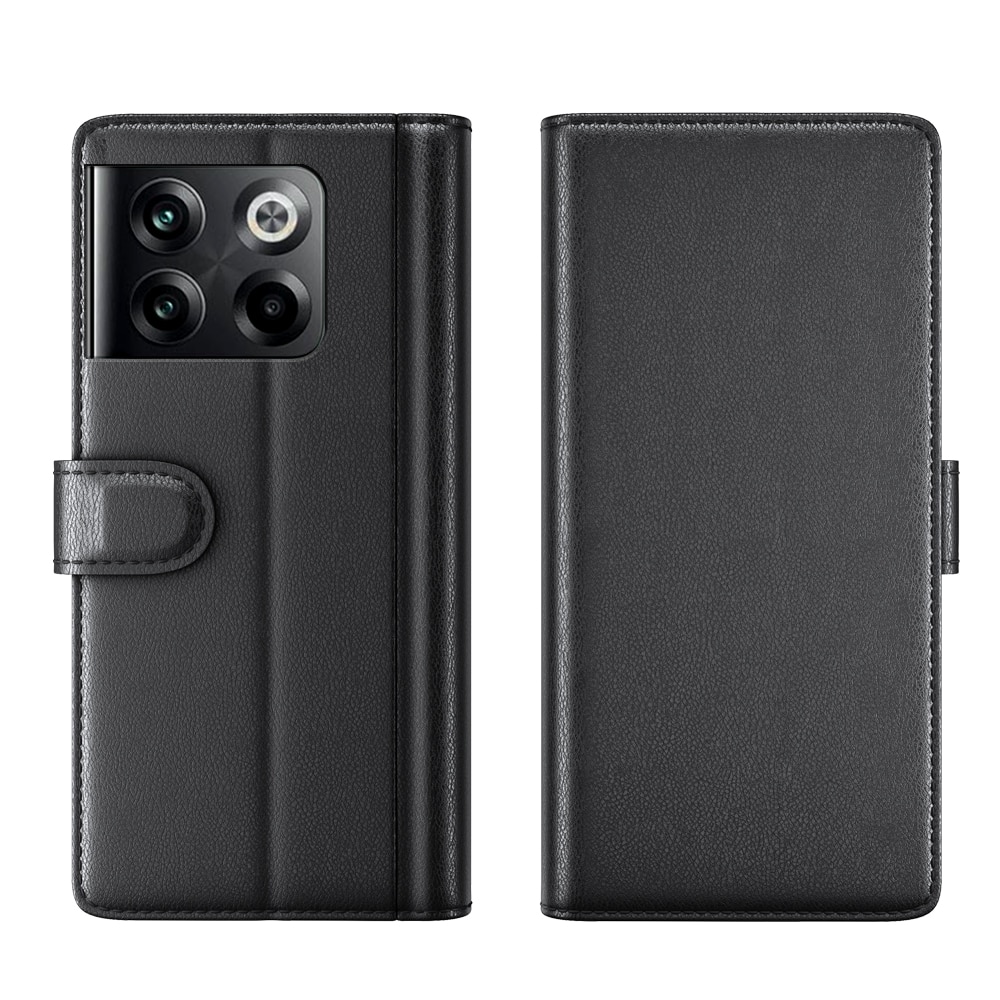 Funda de cuero genuino  OnePlus 10T, Negro
