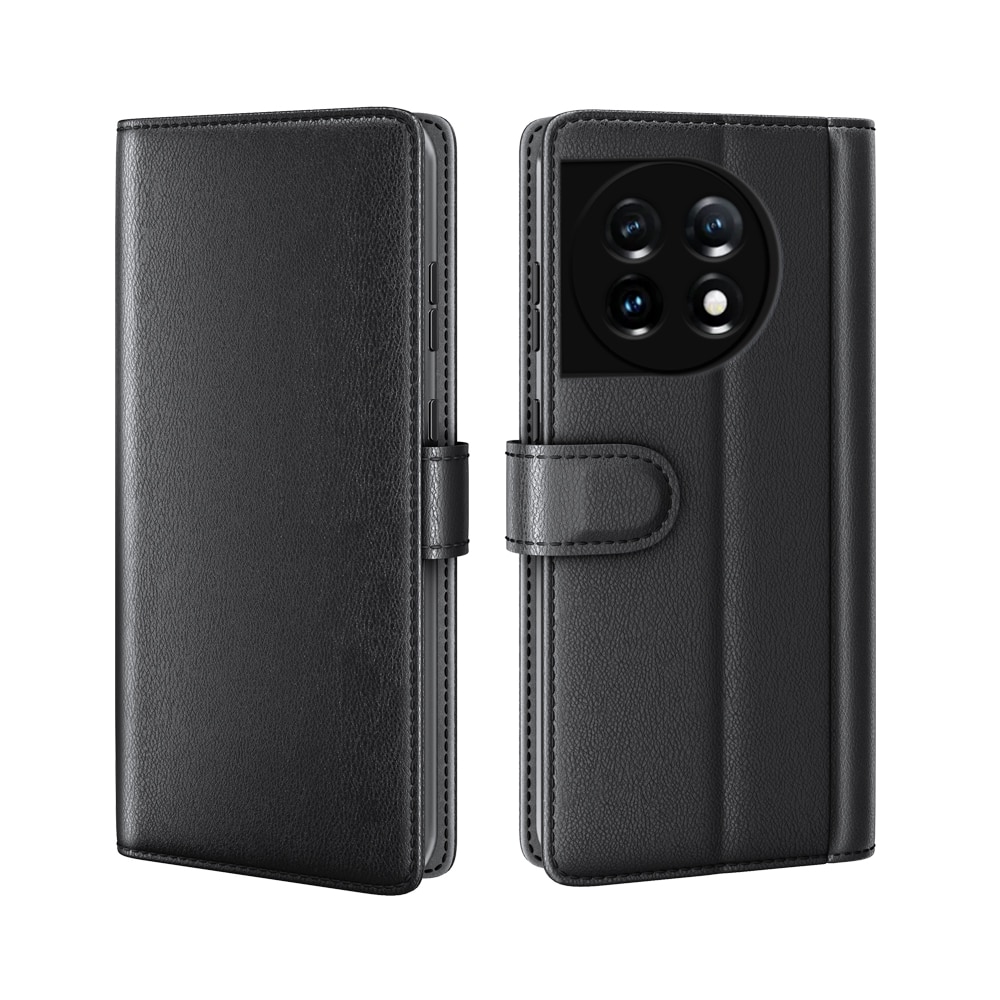 Funda de cuero genuino OnePlus 11, negro