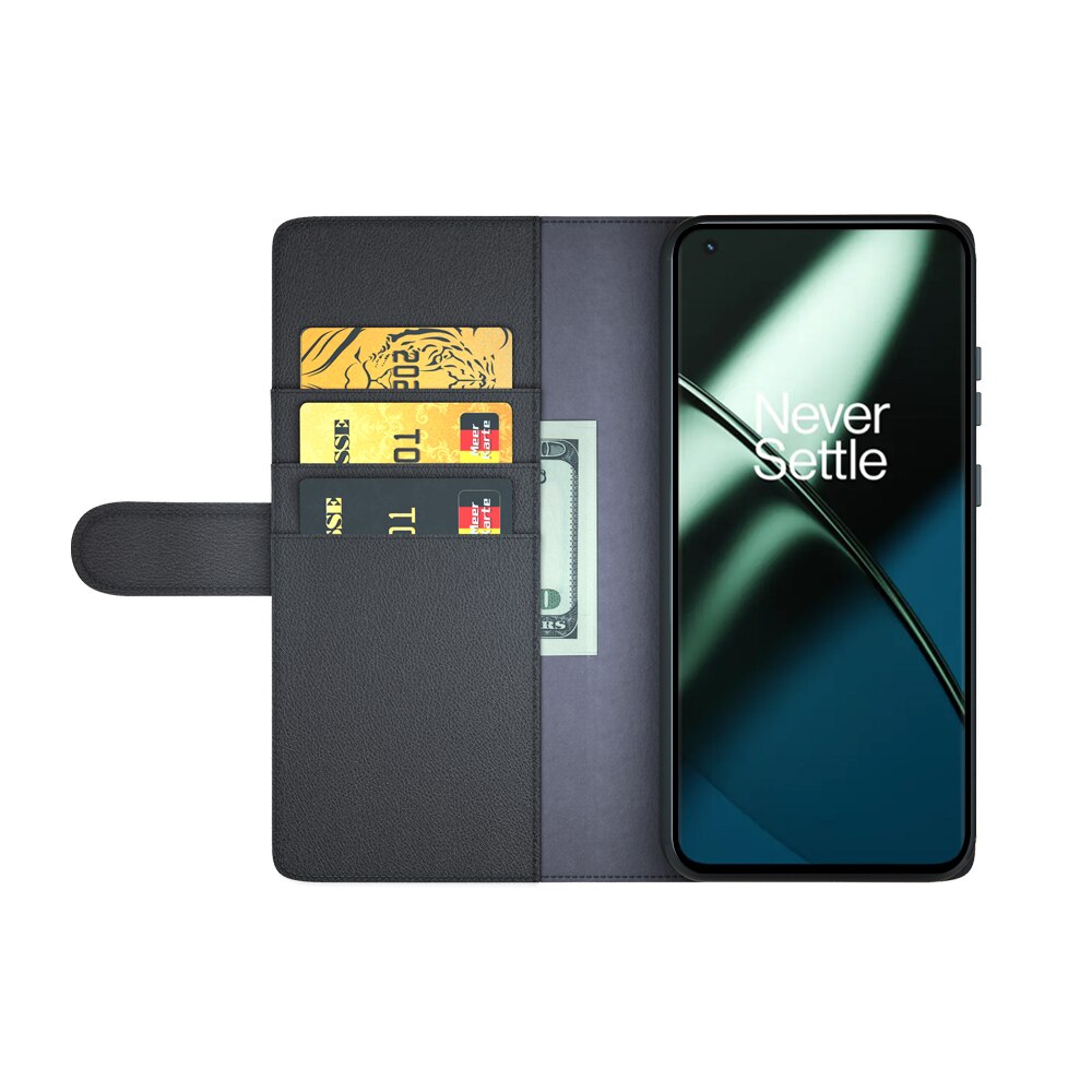 Funda de cuero genuino OnePlus 11, negro