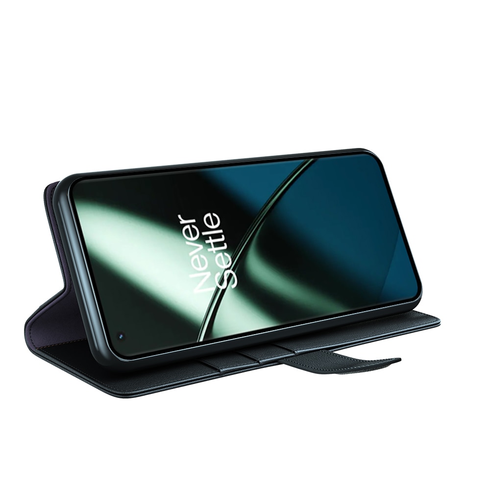 Funda de cuero genuino  OnePlus 11, Negro