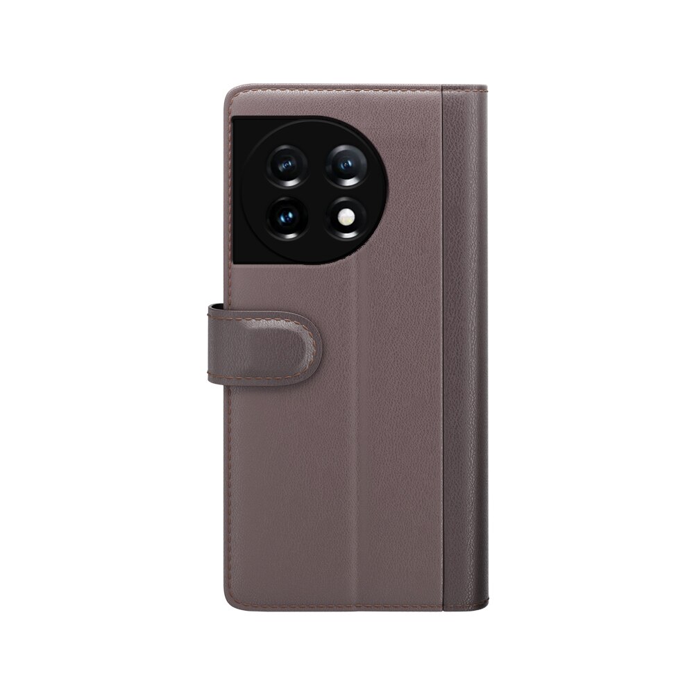 Funda de cuero genuino  OnePlus 11, Marrón