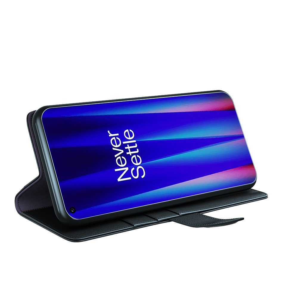 Funda de cuero genuino  OnePlus Nord CE 2 5G, Negro