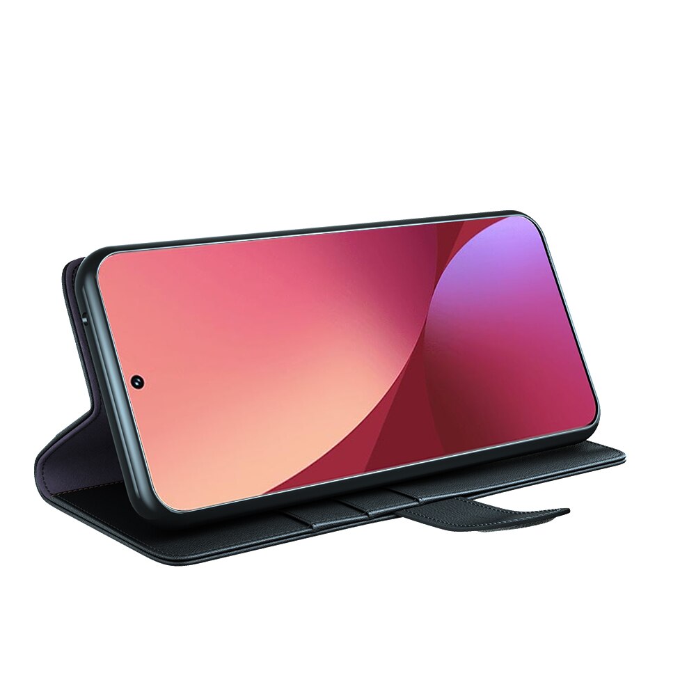 Funda de cuero genuino Xiaomi 12, Negro
