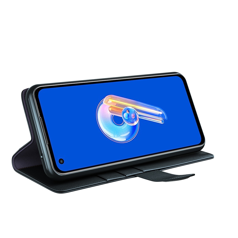 Funda de cuero genuino Asus ZenFone 9, Negro