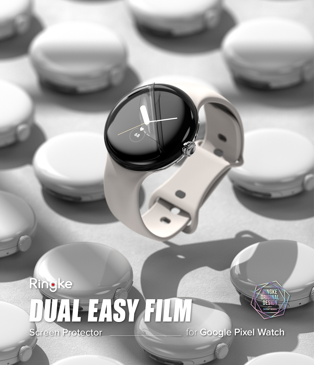 Dual Easy Screen Protector (3 piezas) Google Pixel Watch 2