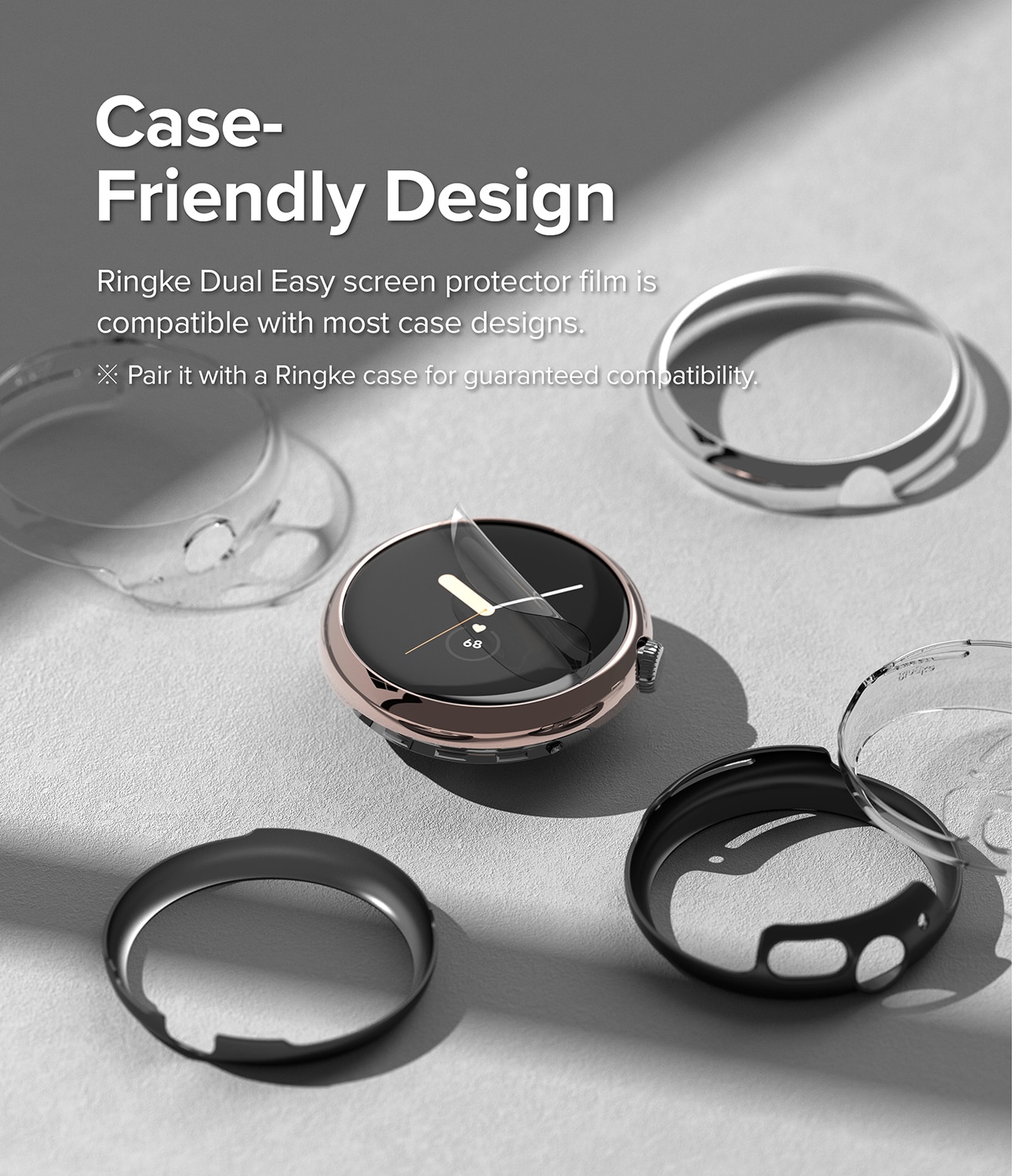 Dual Easy Screen Protector (3 piezas) Google Pixel Watch 2