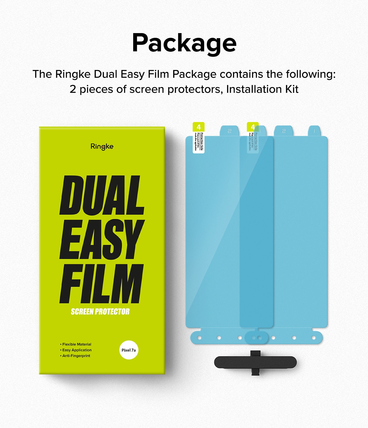 Dual Easy Screen Protector (2 piezas) Google Pixel 7a