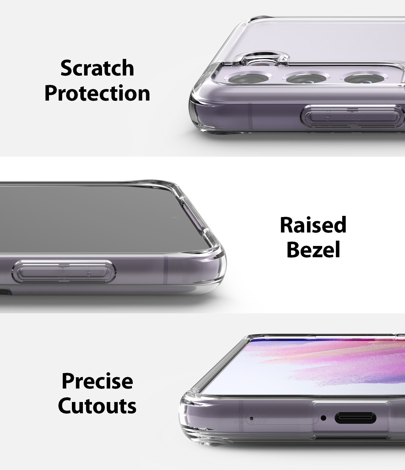 Funda Fusion Samsung Galaxy S21 FE Transparente