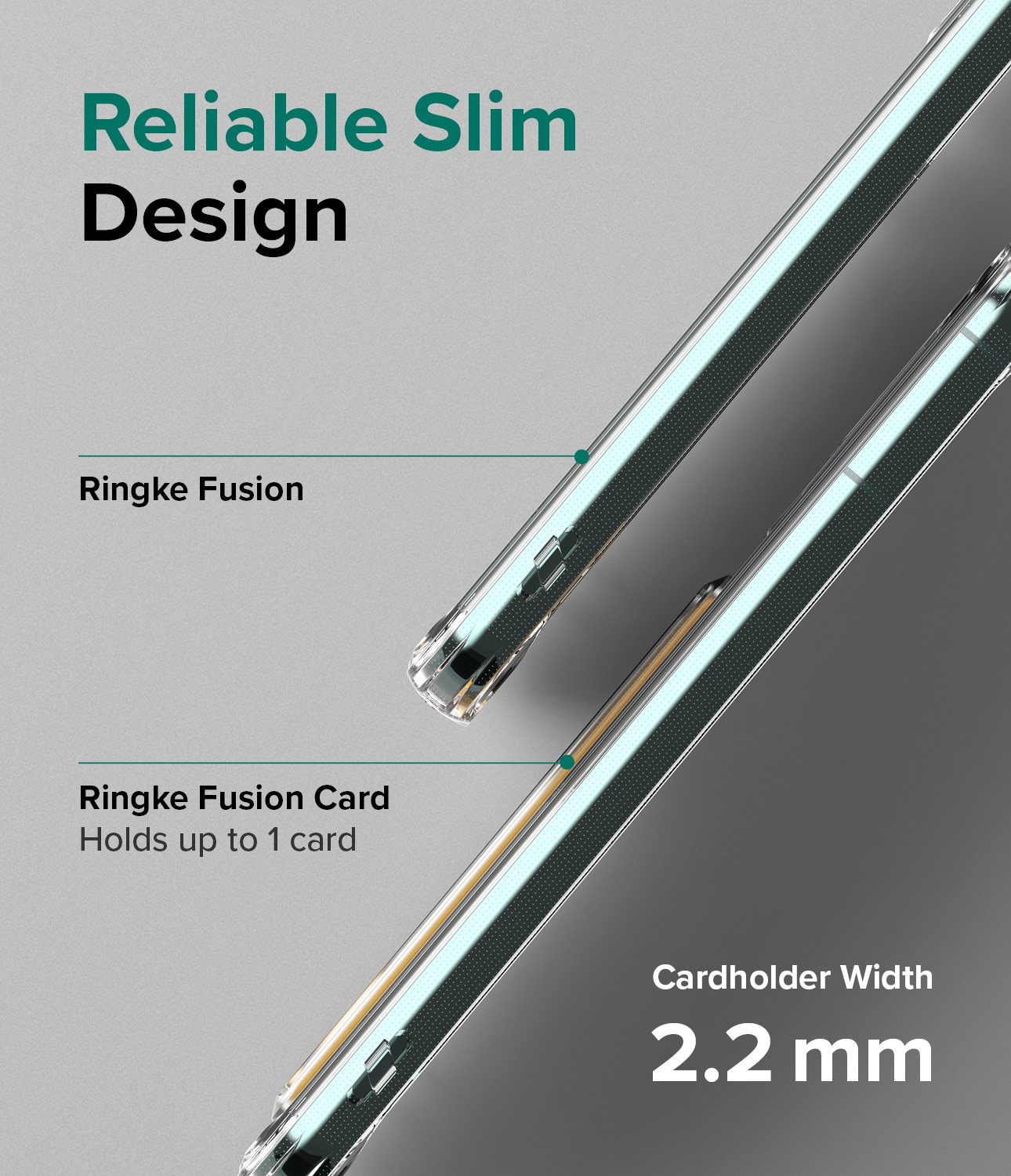 Funda Fusion Card Samsung Galaxy S22 Plus Clear