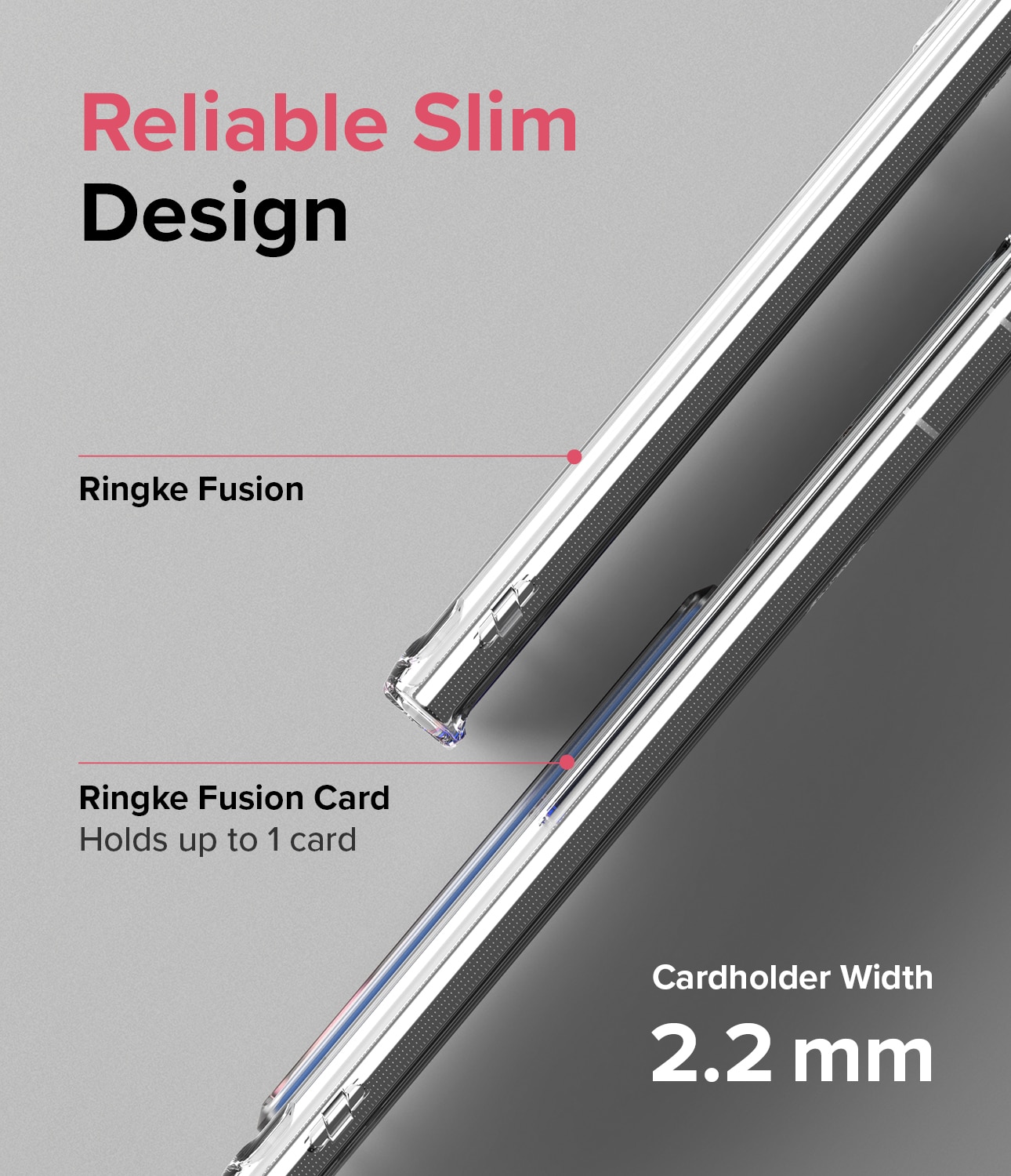 Funda Fusion Card Samsung Galaxy S22 Ultra transparente