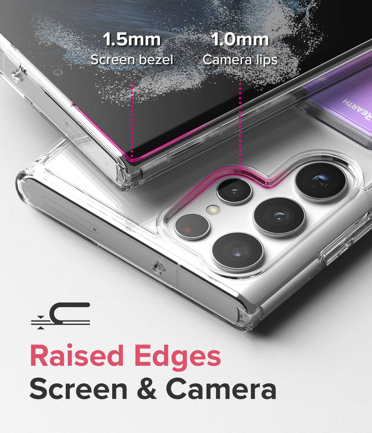 Funda Fusion Card Samsung Galaxy S22 Ultra transparente
