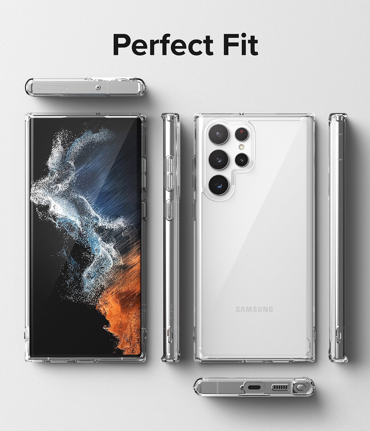 Funda Fusion Samsung Galaxy S22 Ultra Transparente