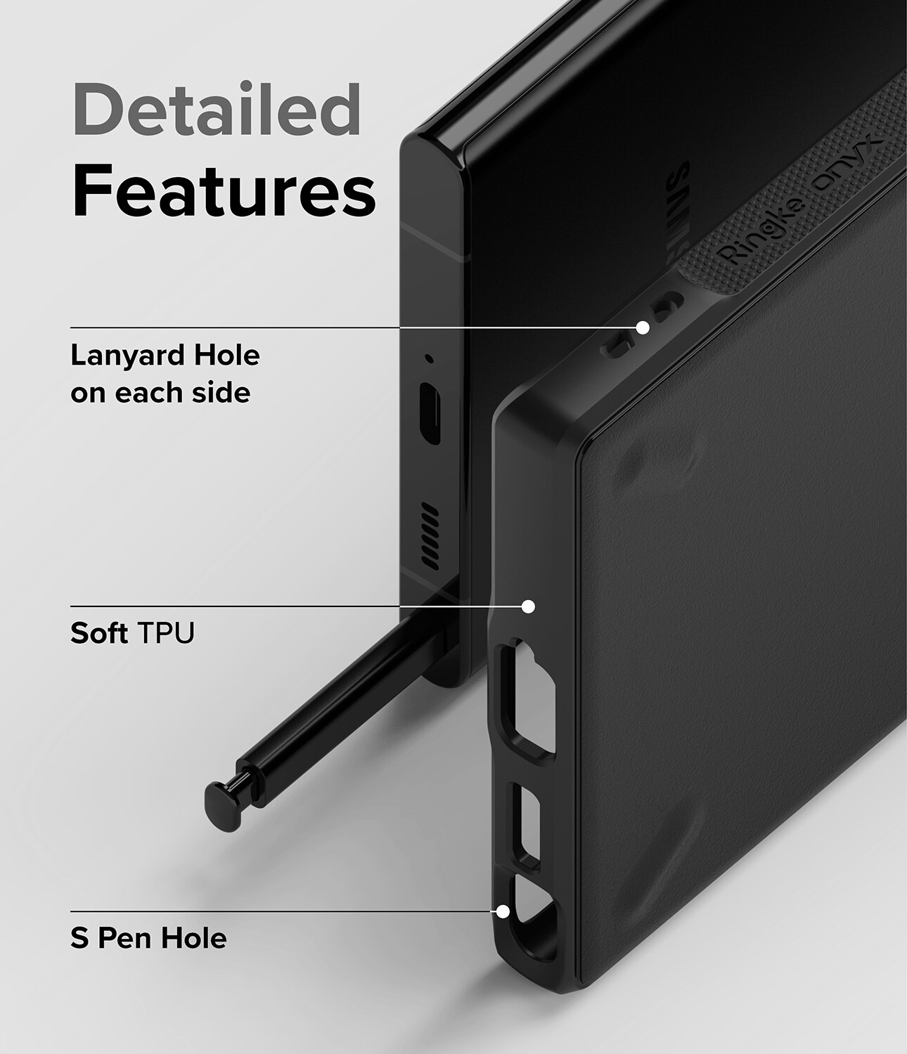 Funda Onyx Samsung Galaxy S22 Ultra Negro