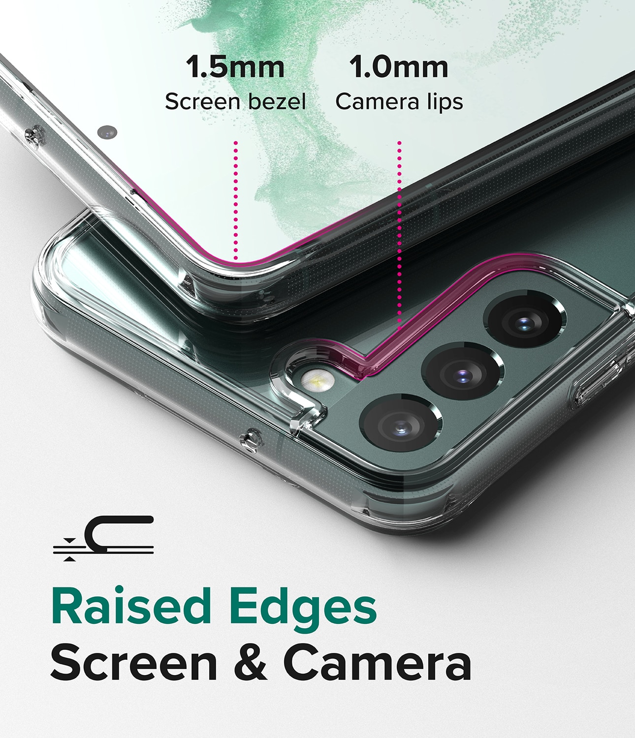 Funda Fusion Samsung Galaxy S22 Transparente