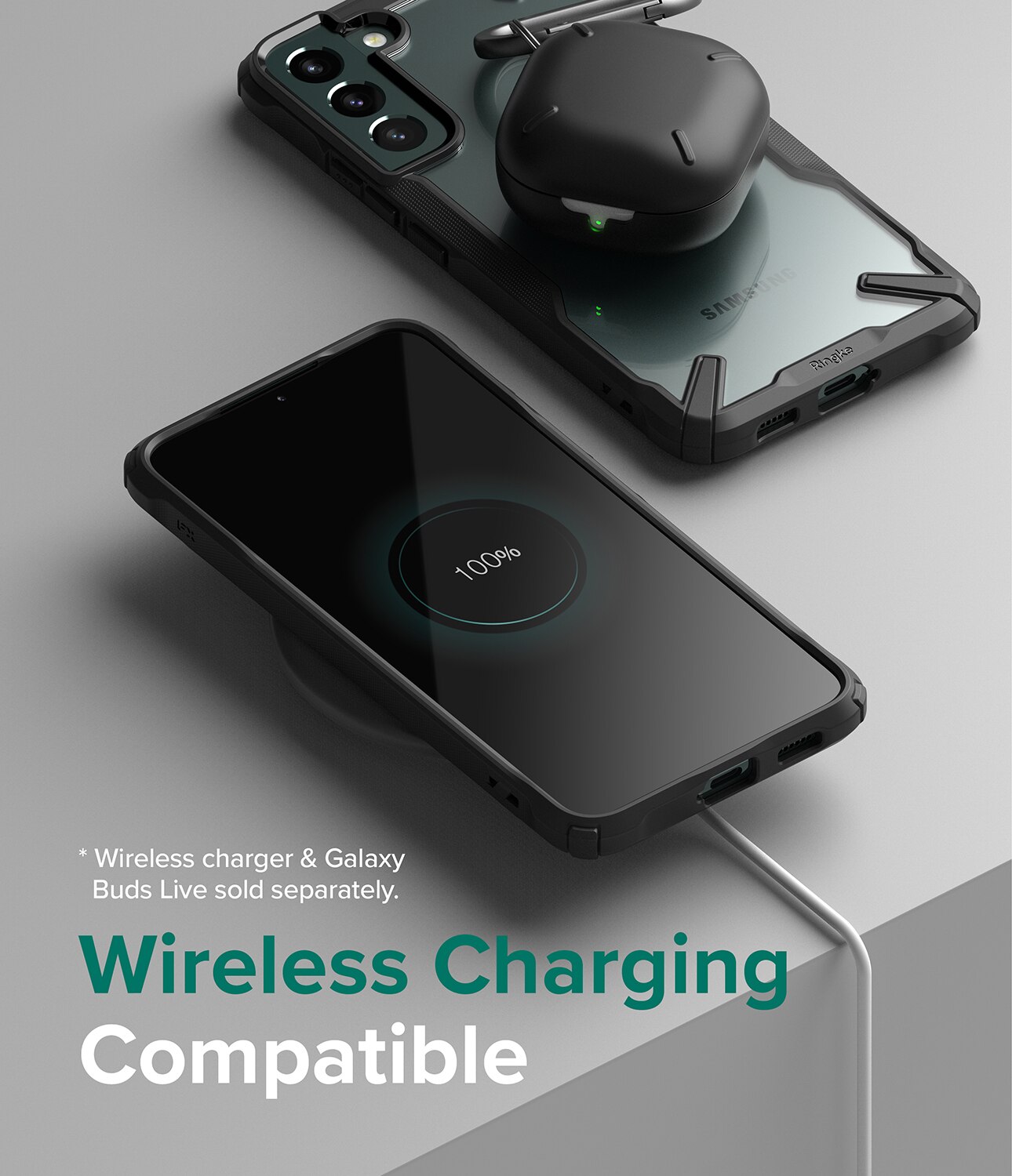Funda Fusion X Samsung Galaxy S22 Plus Negro