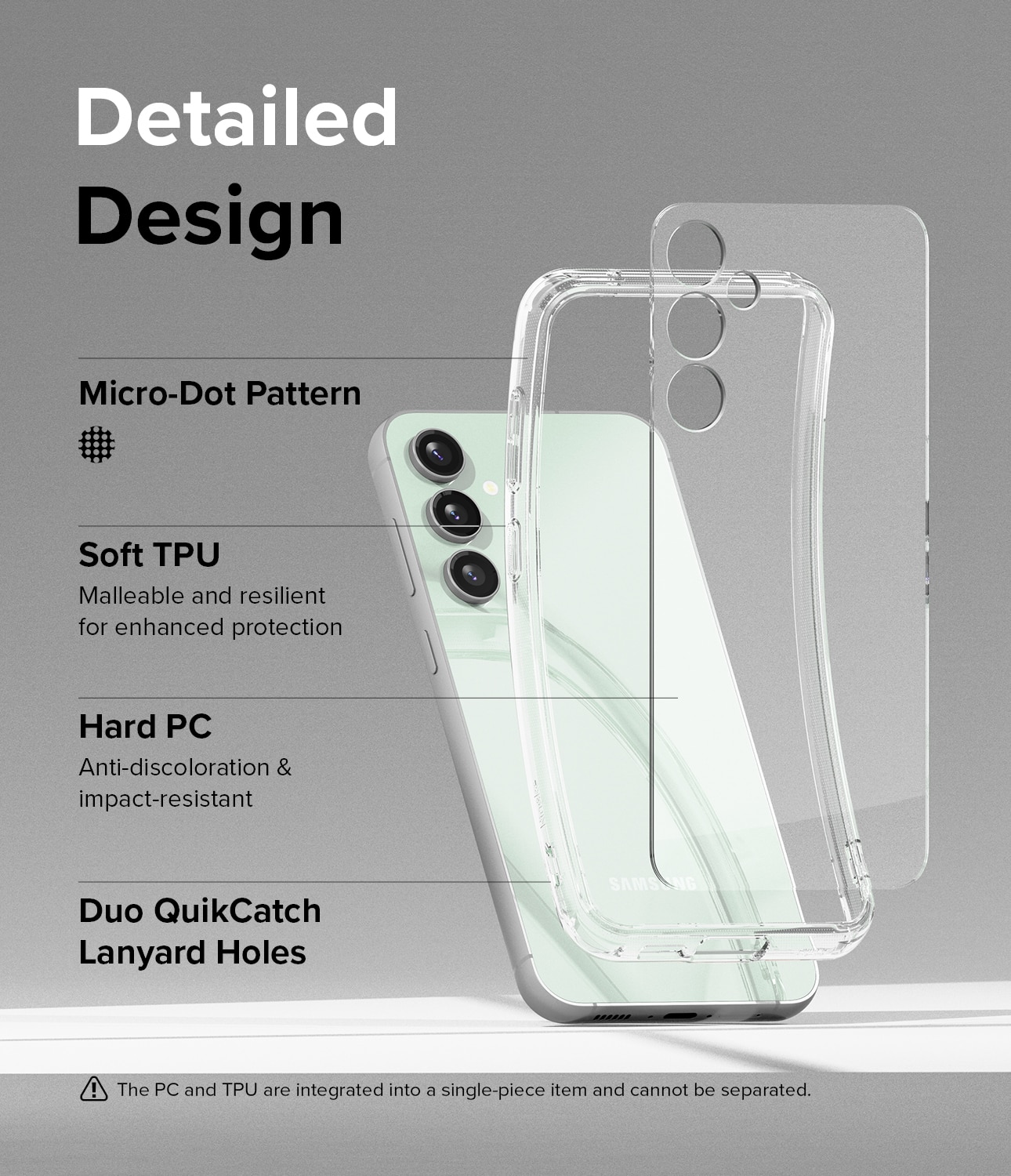 Funda Fusion Samsung Galaxy S23 FE Transparente