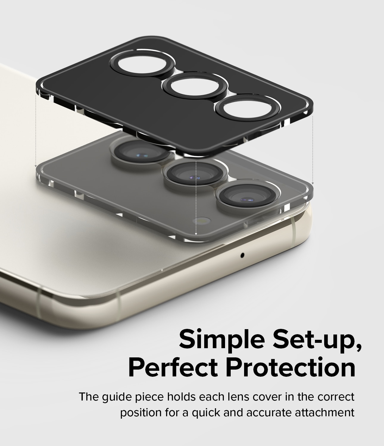 Camera Lens Frame Glass Samsung Galaxy S23/Galaxy S23 Plus Negro