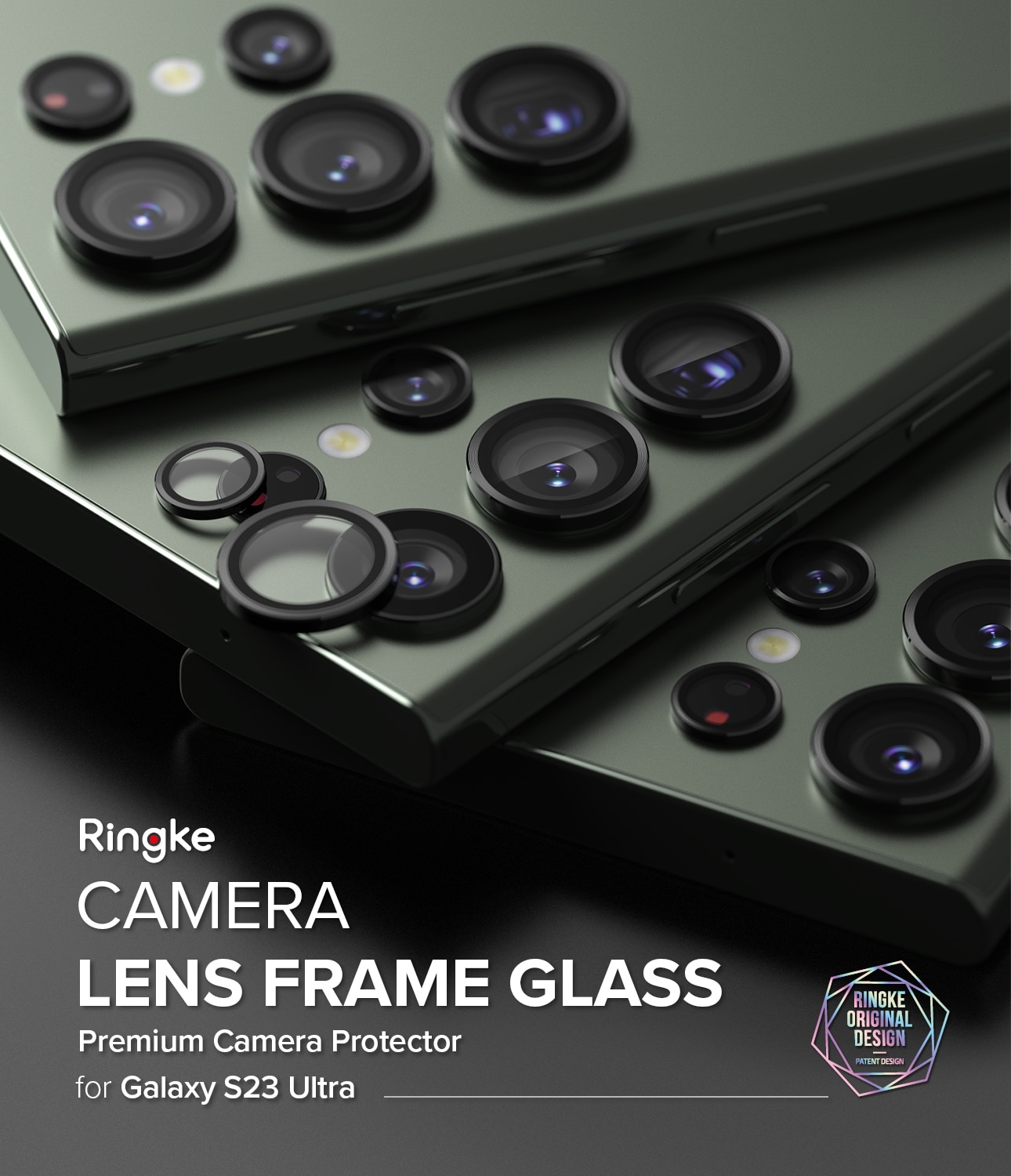 Camera Lens Frame Glass Samsung Galaxy S23 Ultra Negro